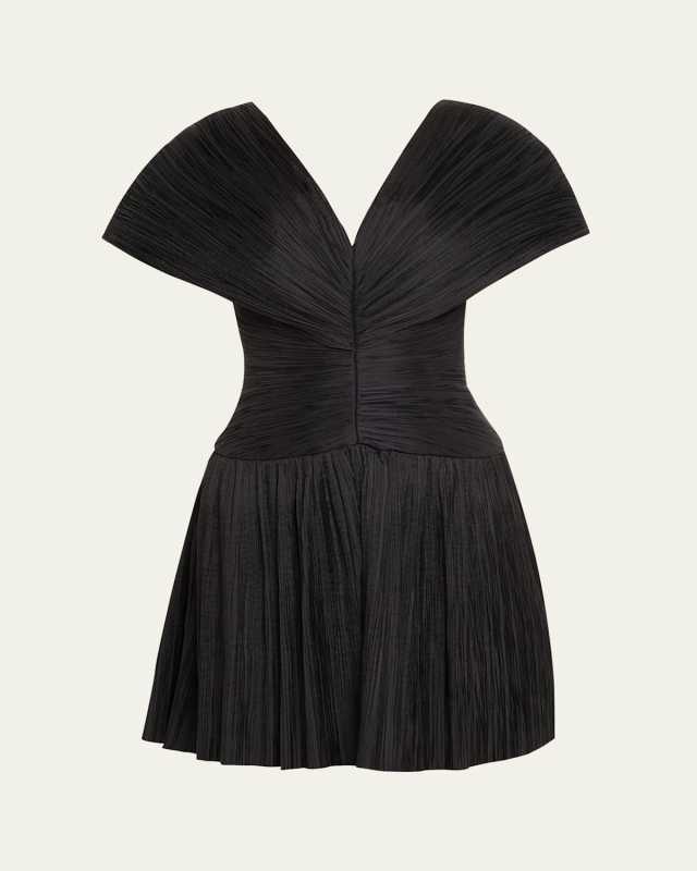 Avarie Plisse Mini Dress